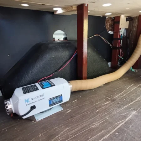 Fotografías de la ubicación de la calefacción