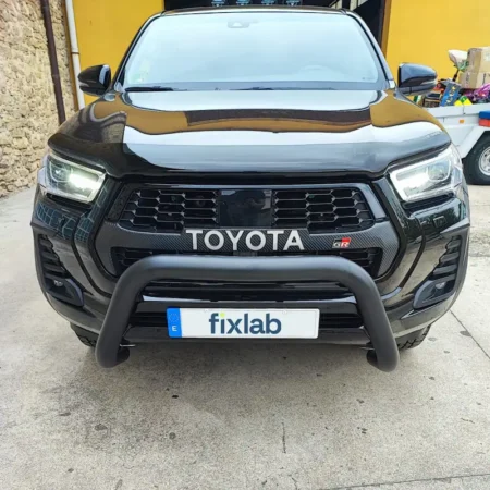 Imagen frontal del mataburros instalado